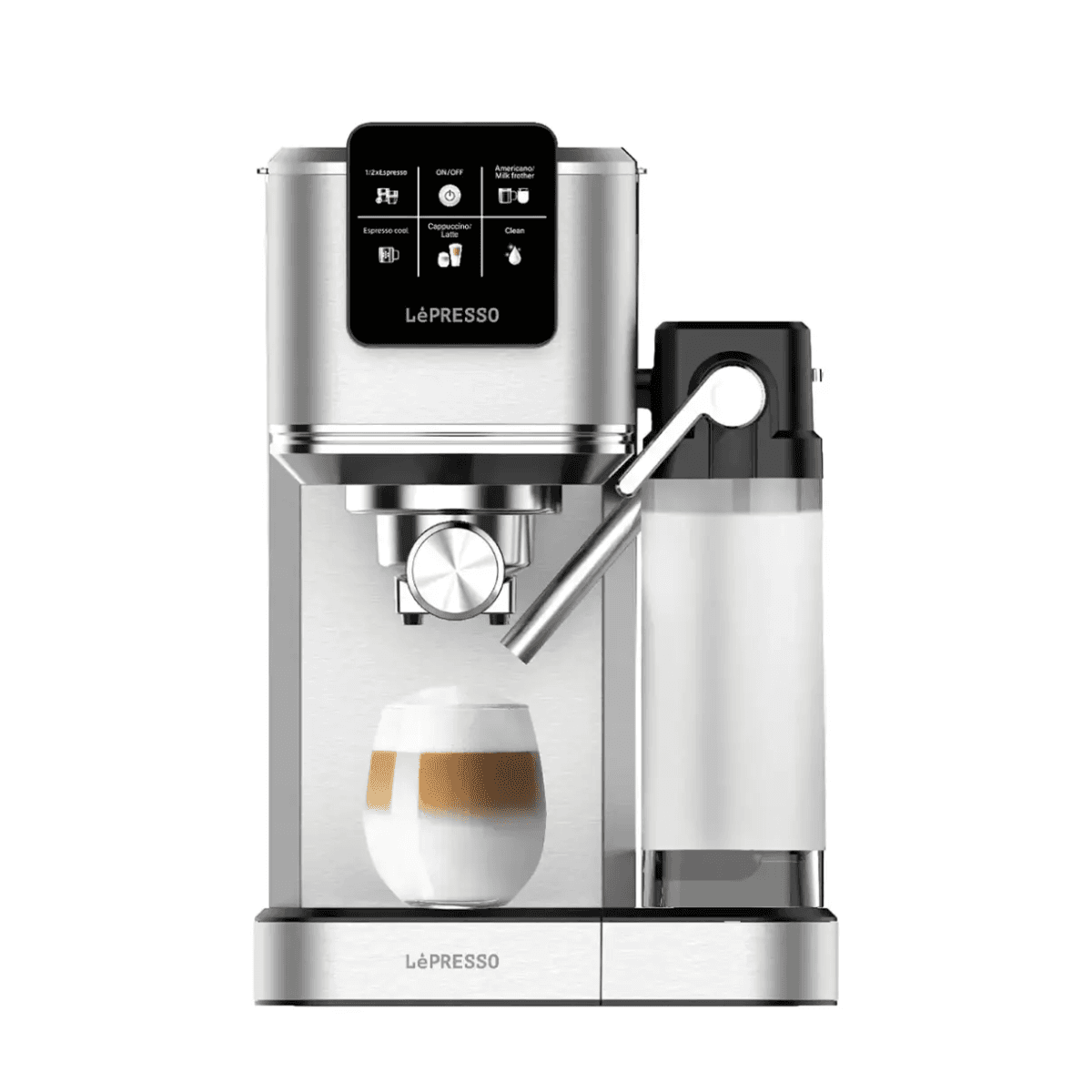 LePresso Latteo Hot & Cold Coffee Machine with Milk Frother – 20 Bar
