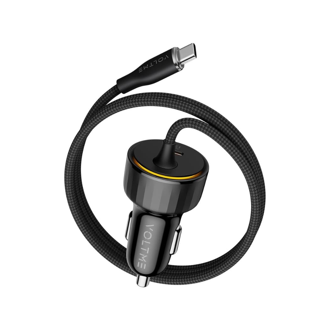Voltme Cazo 60W Car Charger- Built-in 1.2m USB-C Cable