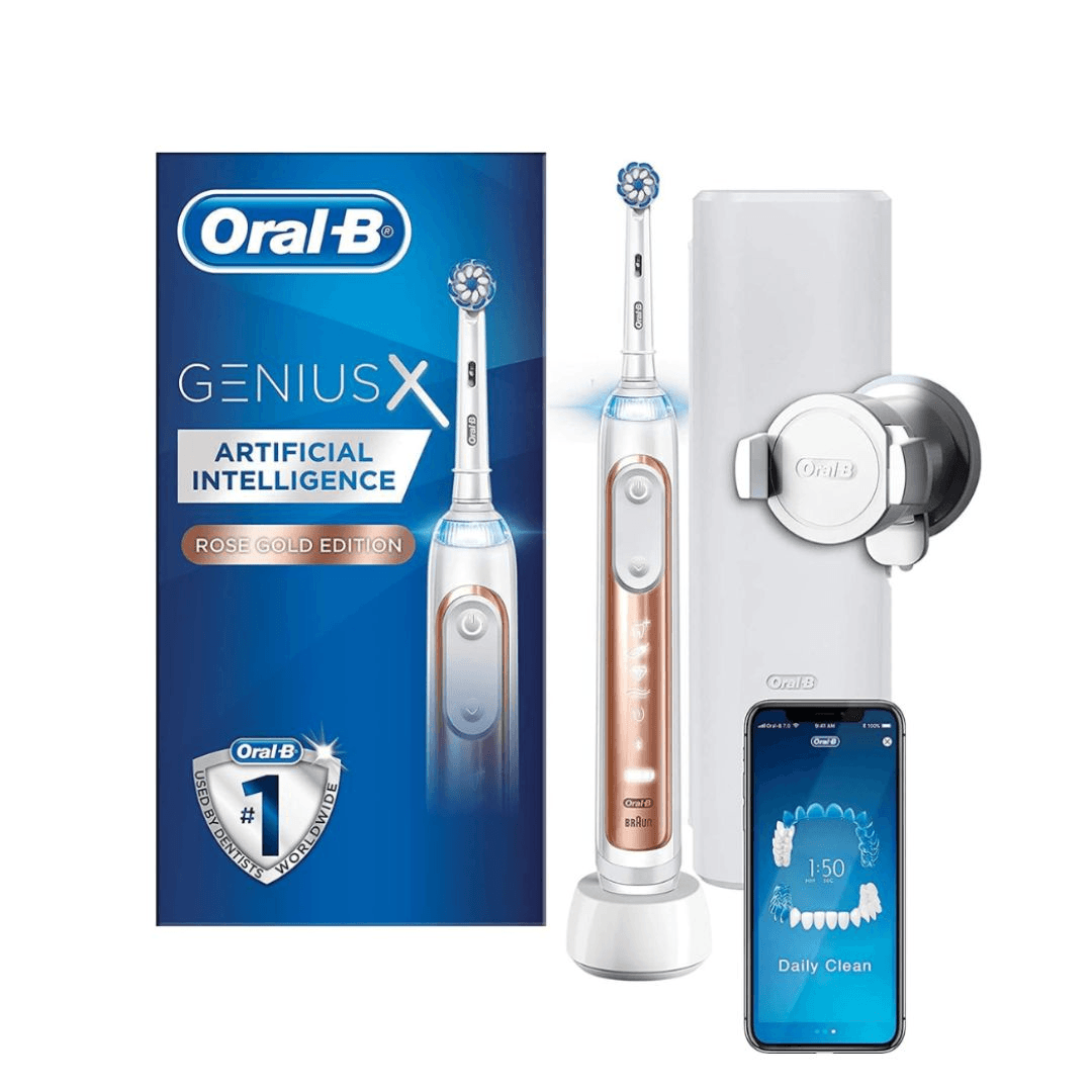 Electric Toothbrush With Artificial Intelligence (Rose Gold) - Oral-B