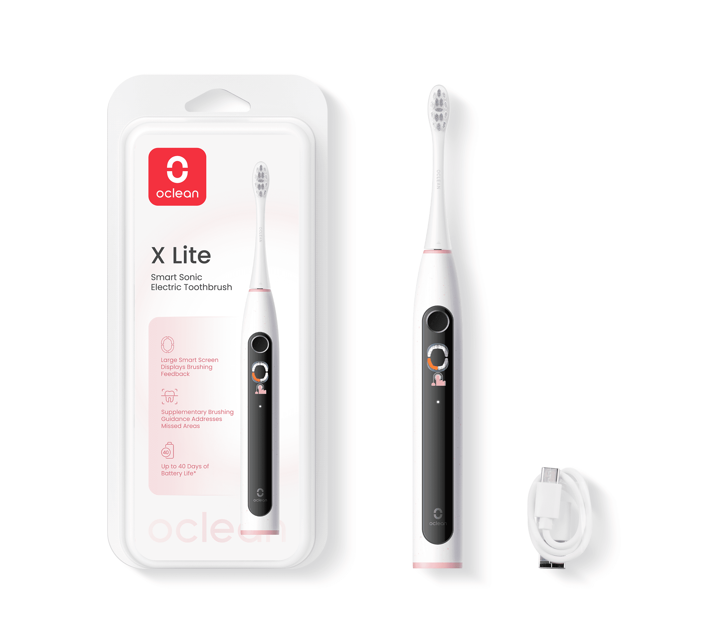 Oclean X Lite Smart Electric Toothbrush-grey