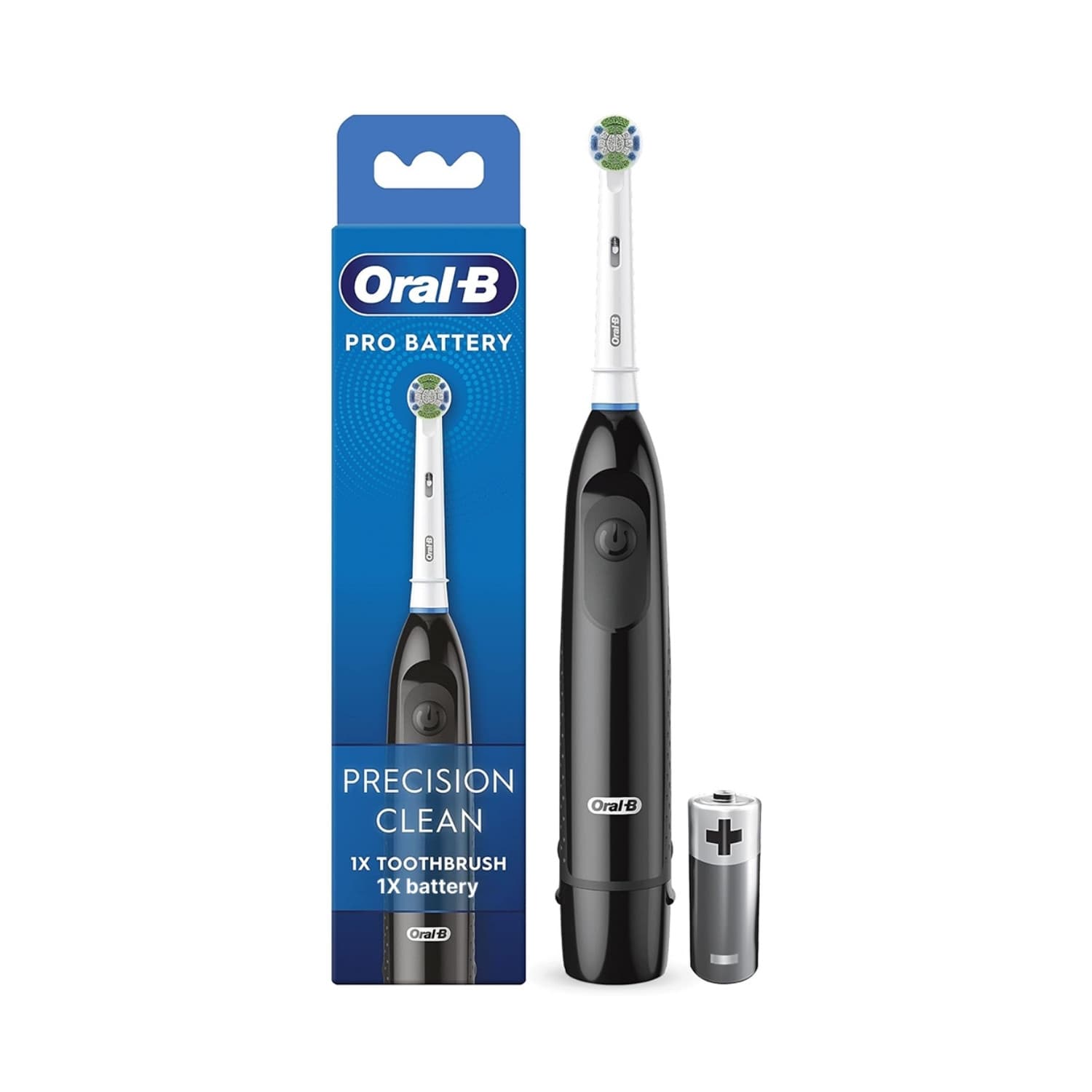 Oral-B PRO Battery Powered Precision Clean Toothbrush-Black