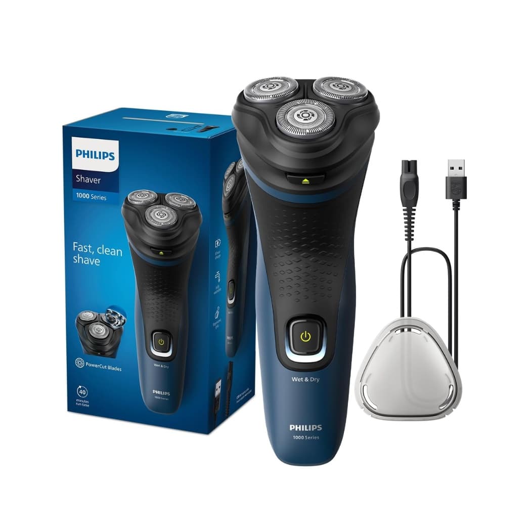 Philips Shaver Series 1000 S1151/00-Wet & Dry Electric Shaver with 3D Floating Heads