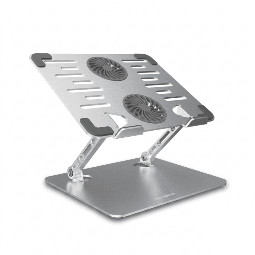 Porodo Aerodesk Cooling Laptop Stand with Adjustable Height